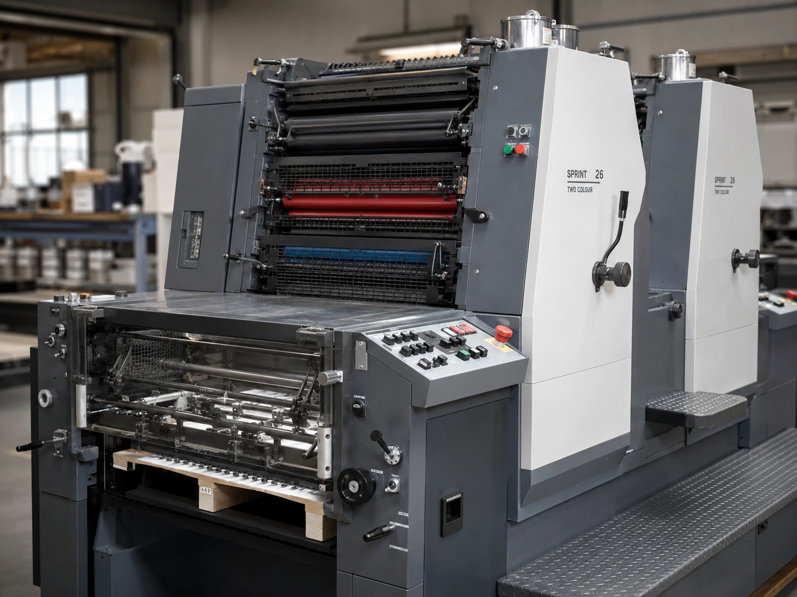 Two Colour Offset Printing Machine